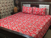 3D Leather Crystal Cotton Bedsheet AM3D-00308