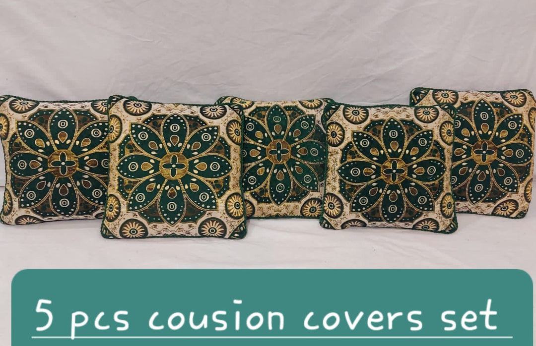 Luxury Velvet Jacquard Cushion Covers Pack of 5 AYCSH-00901