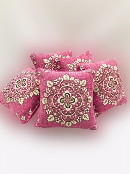 Luxury Velvet Jacquard Cushion Covers Pack of 5 AYCSH-00902