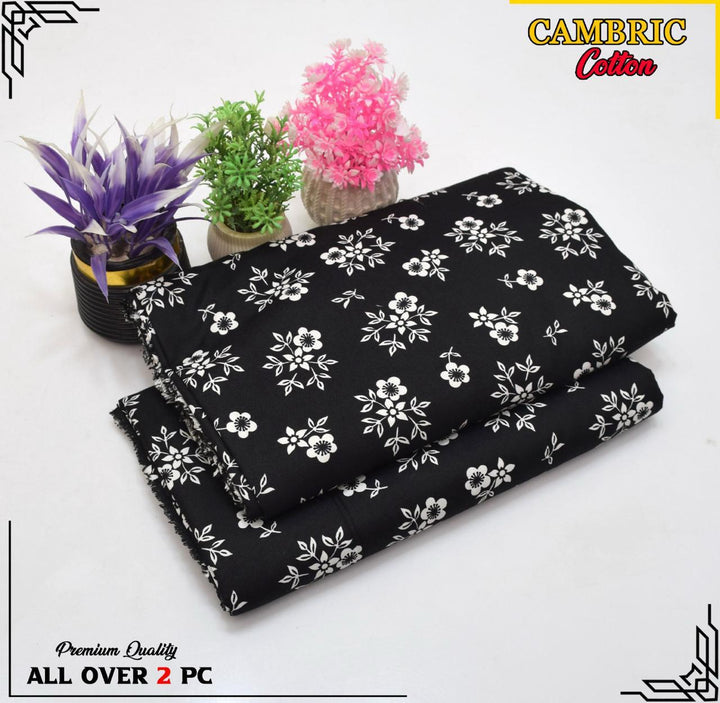 Micro Polo Cotton 2pcs Suit Noir Blossom