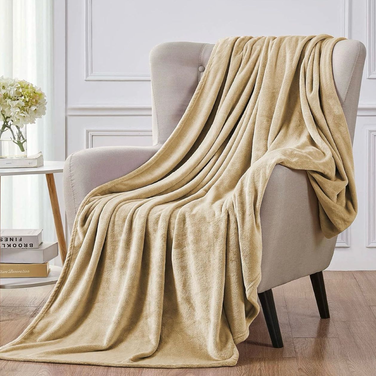Export Quality Flees AC Blanket Sandy Whisper