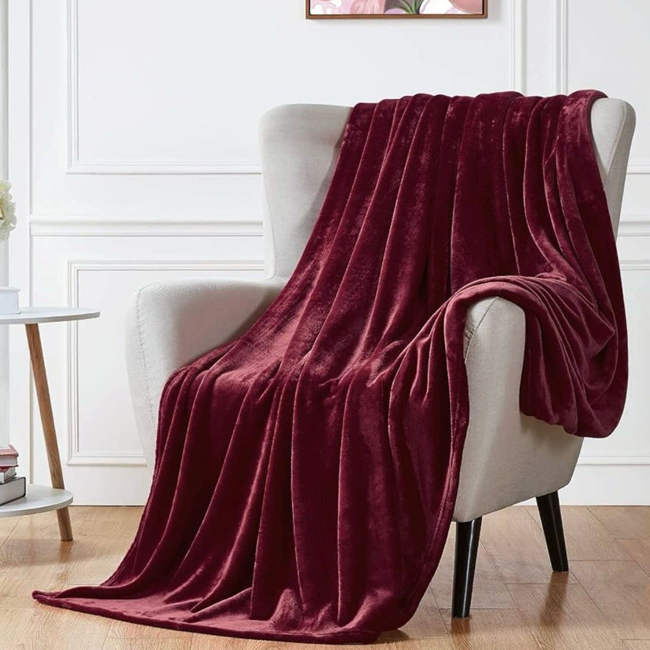 Export Quality Flees AC Blanket Velvet Merlot