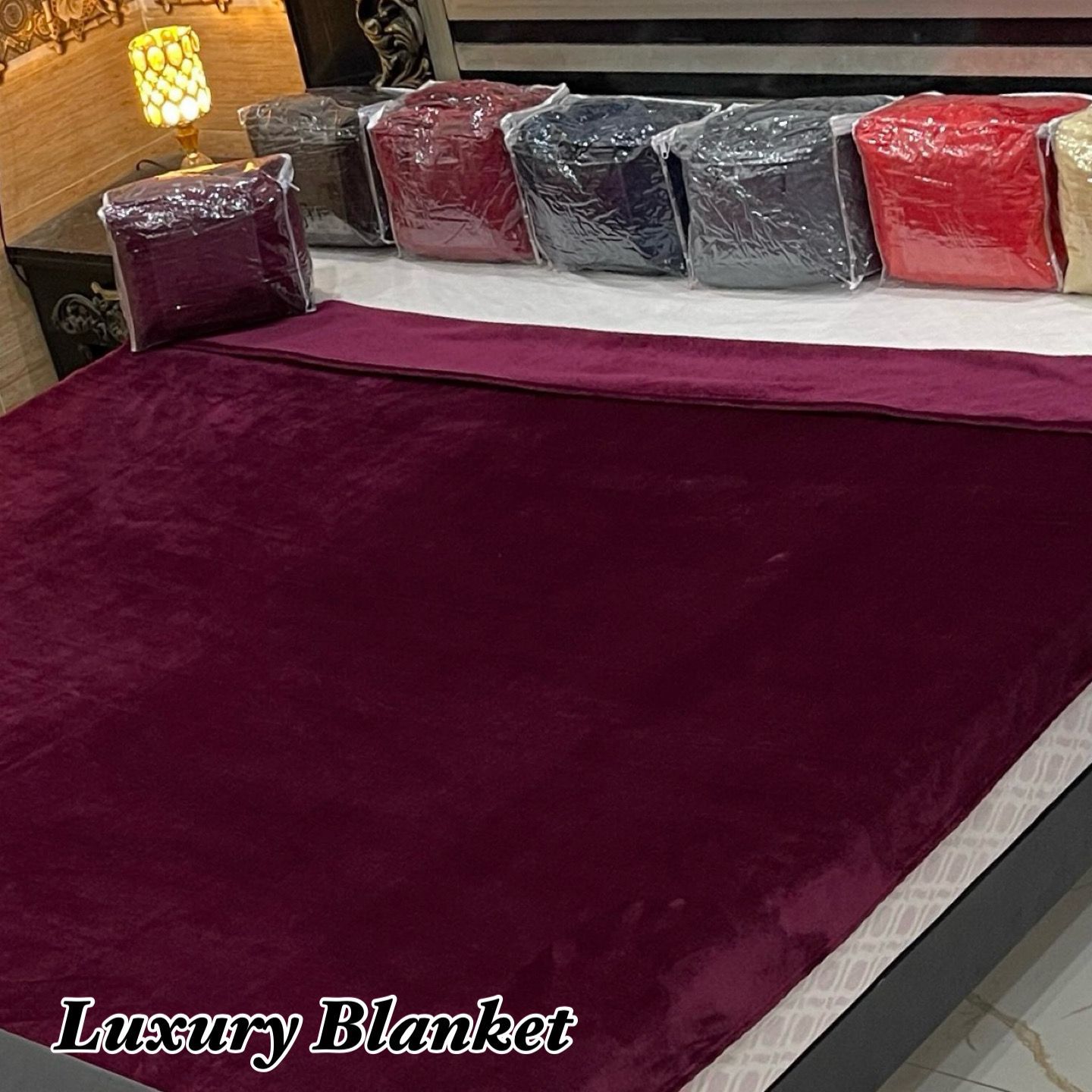 Export Quality Flees AC Blanket Royal Ruby