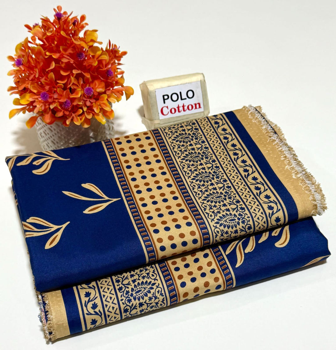 Micro Polo Cotton 2pcs Suit Azure Artisan