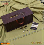 Carnivals Wash&Wear Boski Fabric for Men By Al-Karam in Wooden Box Alkaram Subtle Hue