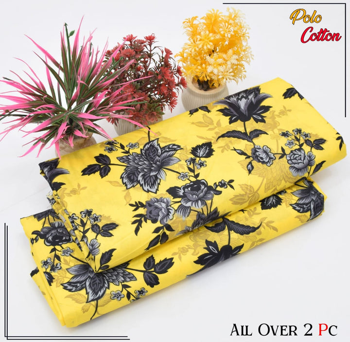 Micro Polo Cotton 2pcs Suit Sunshine Noir