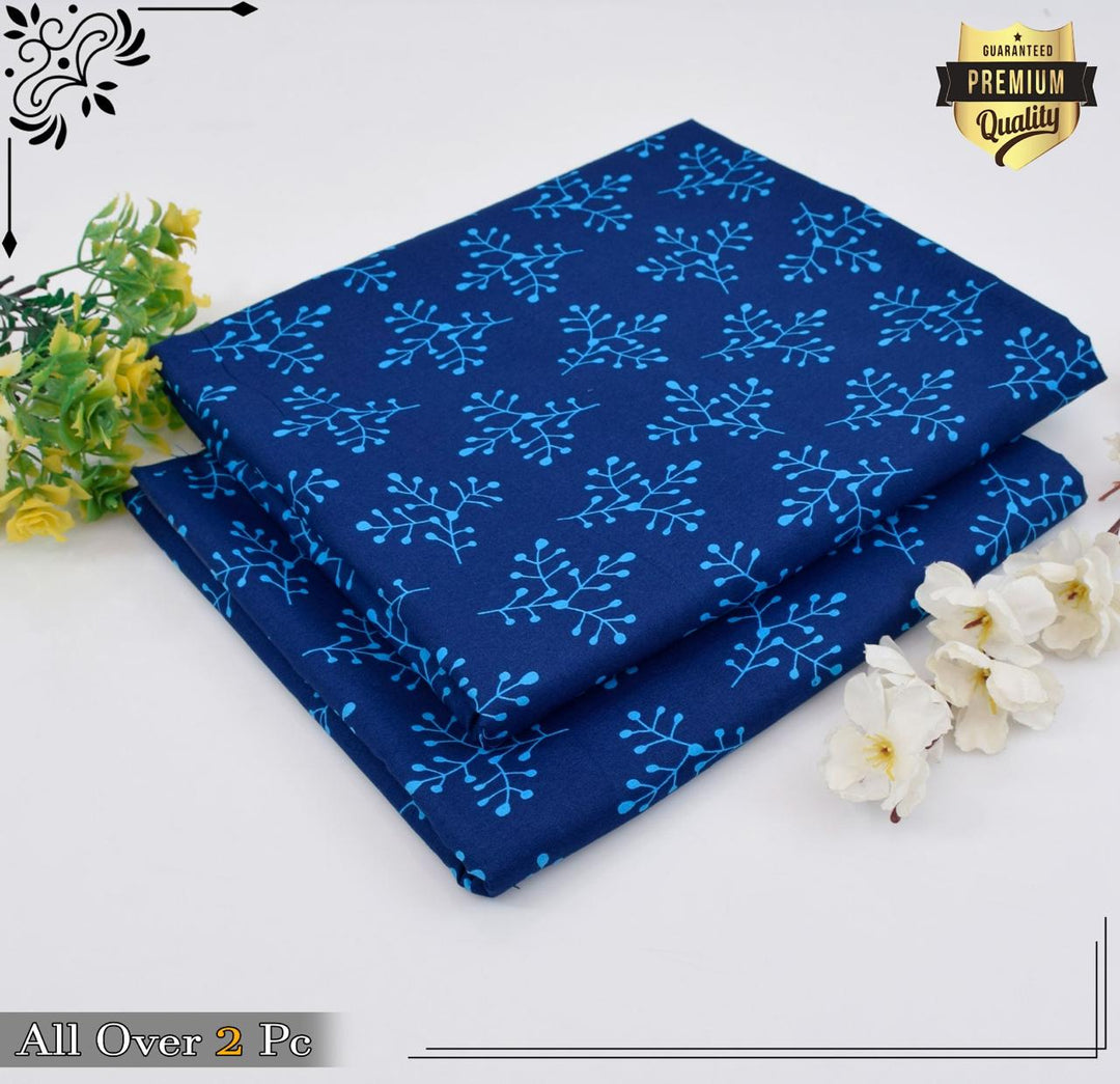 Micro Polo Cotton 2pcs Suit Deep Sea Sprig