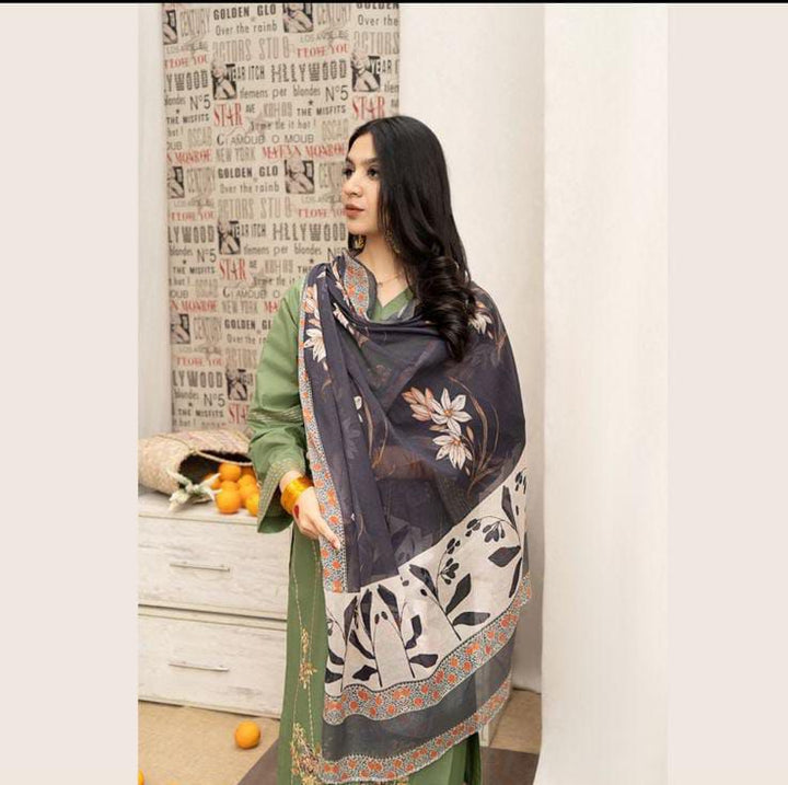 URGE Embroidered Dhanak Fency 3pcs Vol 0101