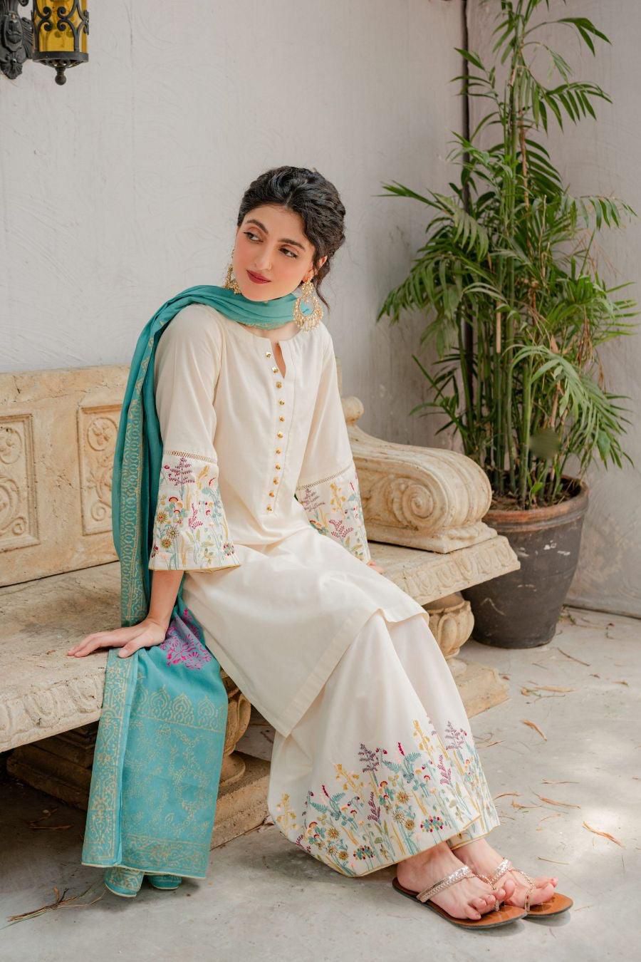 AISLING Embroidered Dhanak Fency 3pcs Vol 0102