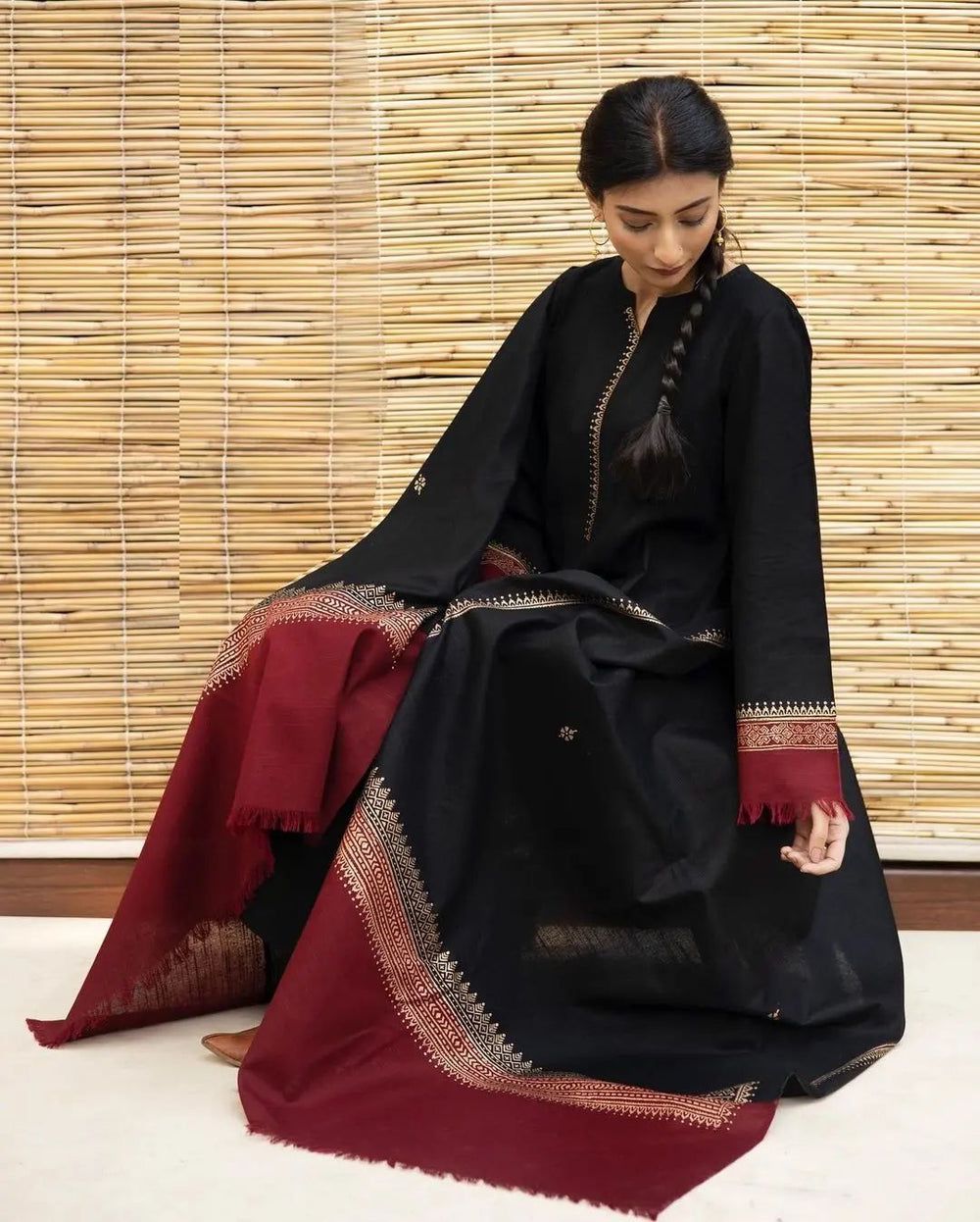 DYOT Embroidered Dhanak Fency 3pcs Vol 0110