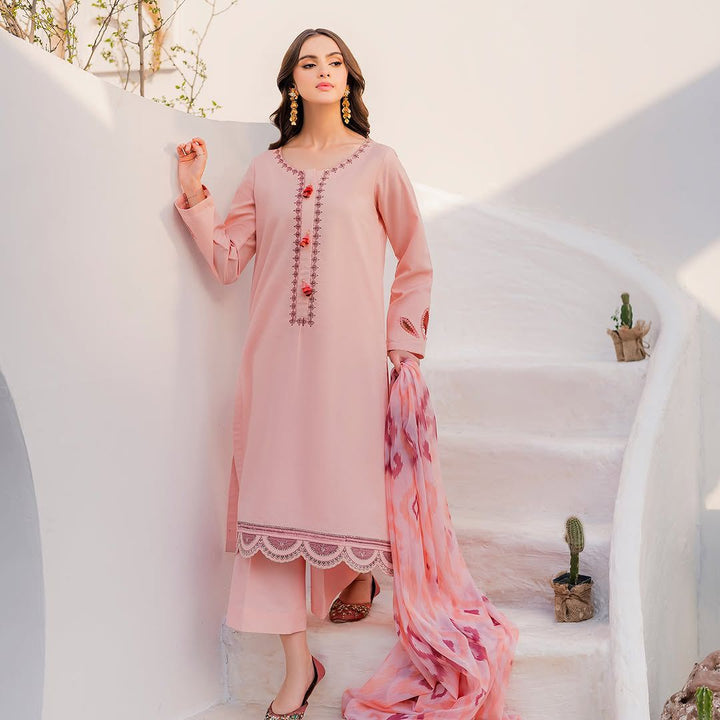 ETHNIC Embroidered Dhanak Fency 3pcs Vol 0122