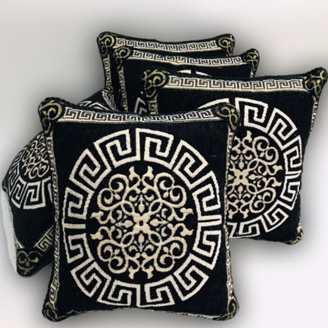 Luxury Velvet Jacquard Cushion Covers Pack of 5 AYCSH-00921