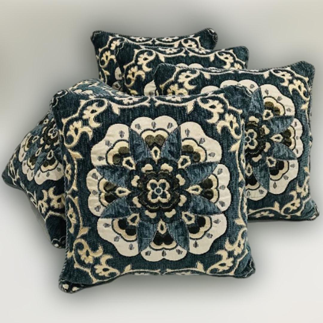 Luxury Velvet Jacquard Cushion Covers Pack of 5 AYCSH-00932