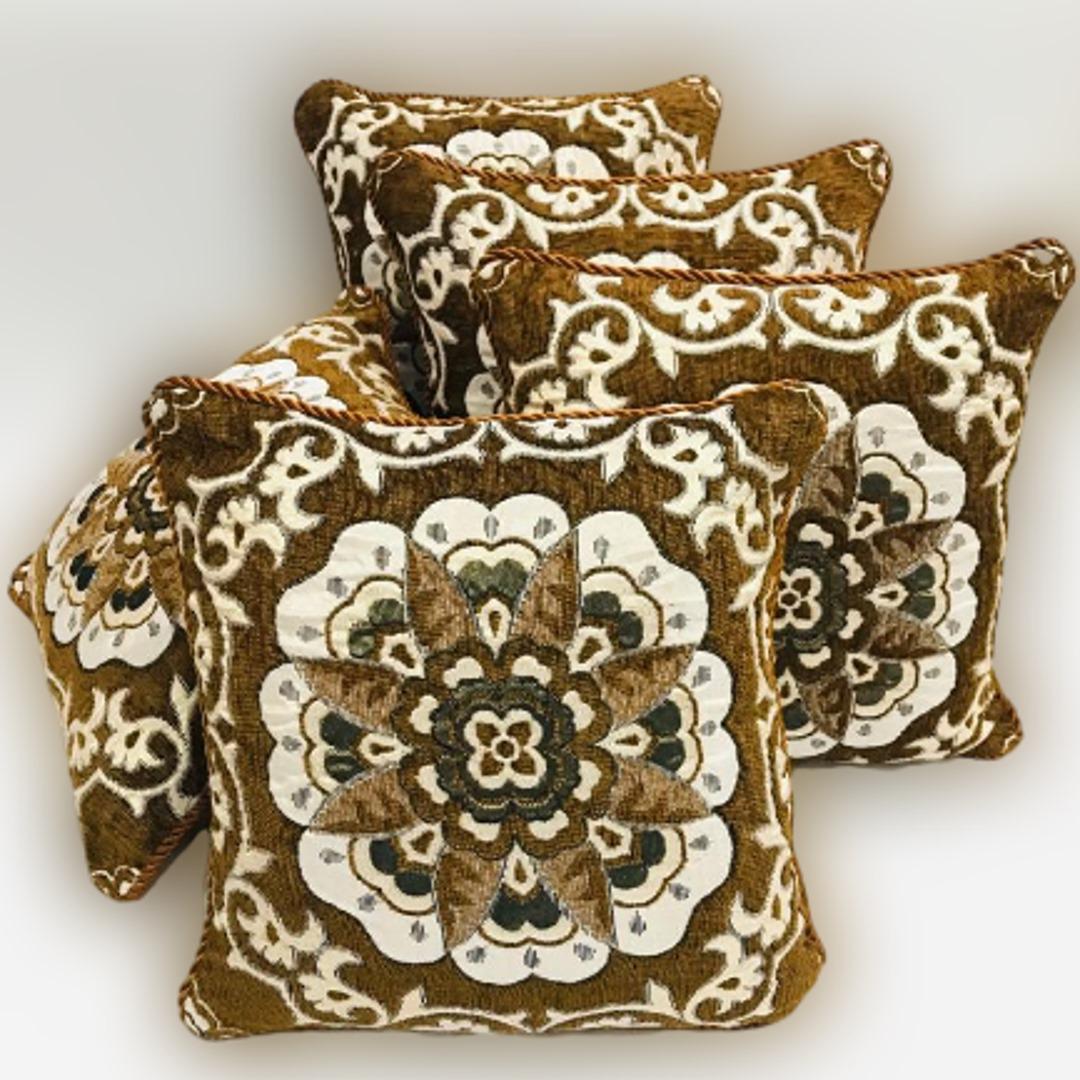 Luxury Velvet Jacquard Cushion Covers Pack of 5 AYCSH-00934