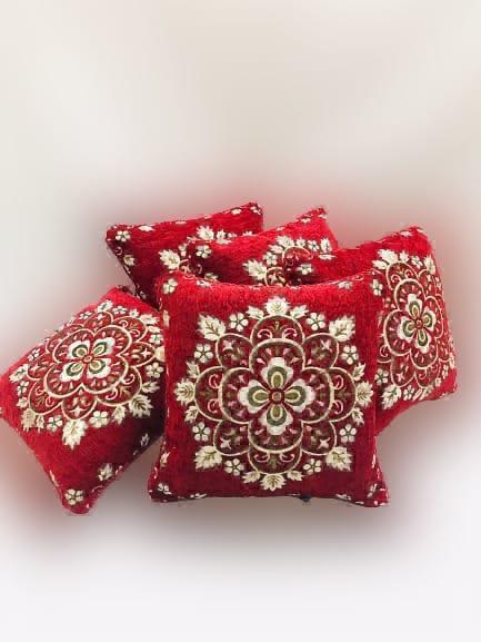 Luxury Velvet Jacquard Cushion Covers Pack of 5 AYCSH-00936