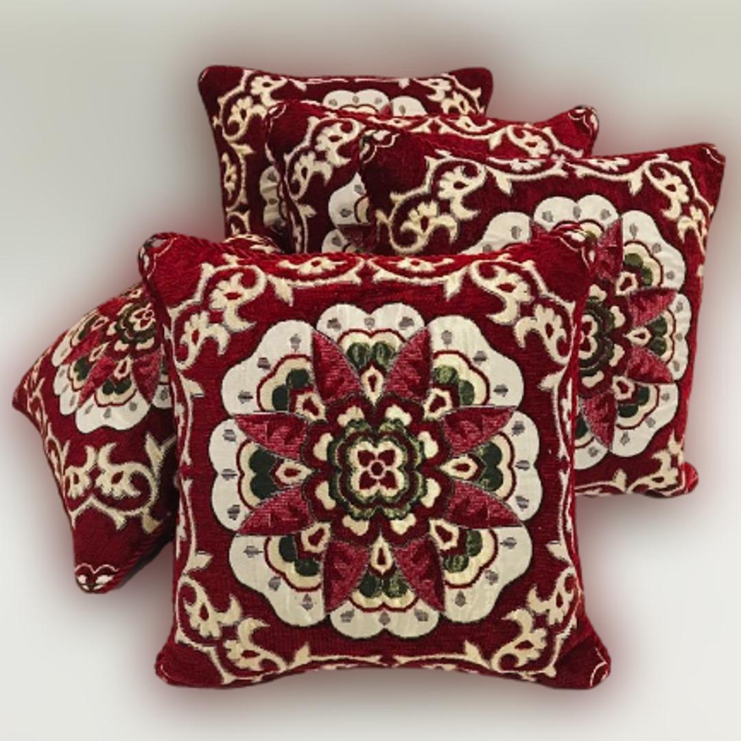 Luxury Velvet Jacquard Cushion Covers Pack of 5 AYCSH-00935