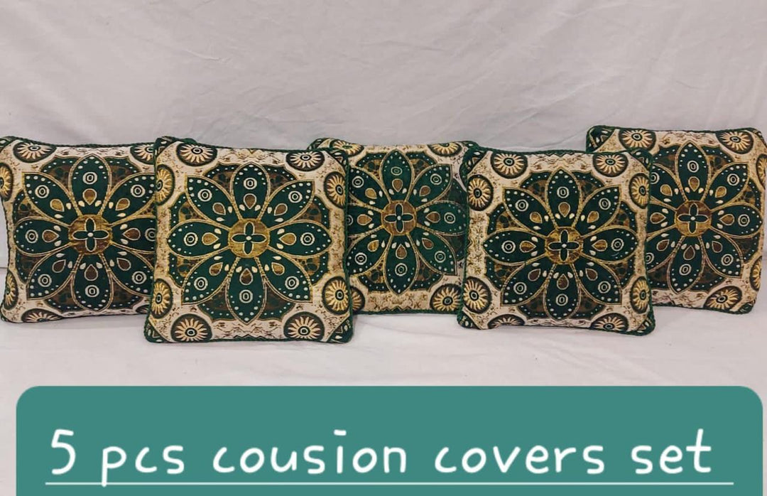 Luxury Velvet Jacquard Cushion Covers Pack of 5 AYCSH-00947
