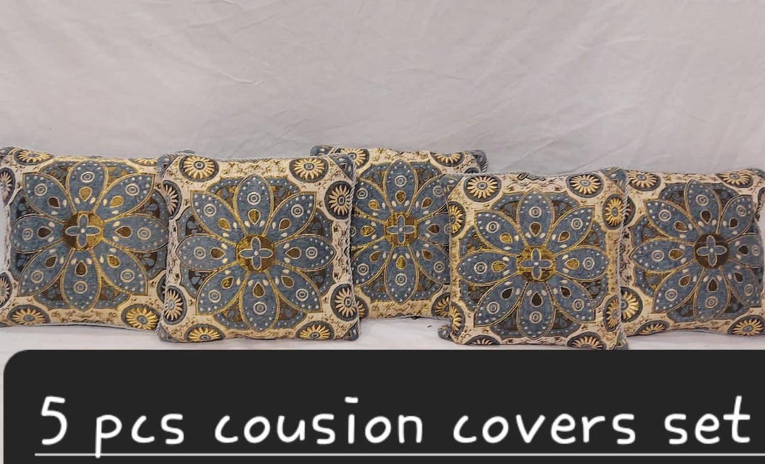 Luxury Velvet Jacquard Cushion Covers Pack of 5 AYCSH-00948