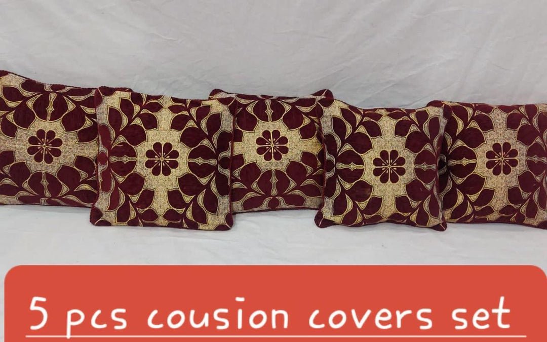 Luxury Velvet Jacquard Cushion Covers Pack of 5 AYCSH-00950