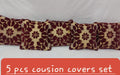 Luxury Velvet Jacquard Cushion Covers Pack of 5 AYCSH-00950