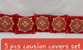 Luxury Velvet Jacquard Cushion Covers Pack of 5 AYCSH-00954