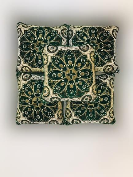Luxury Velvet Jacquard Cushion Covers Pack of 5 AYCSH-00955