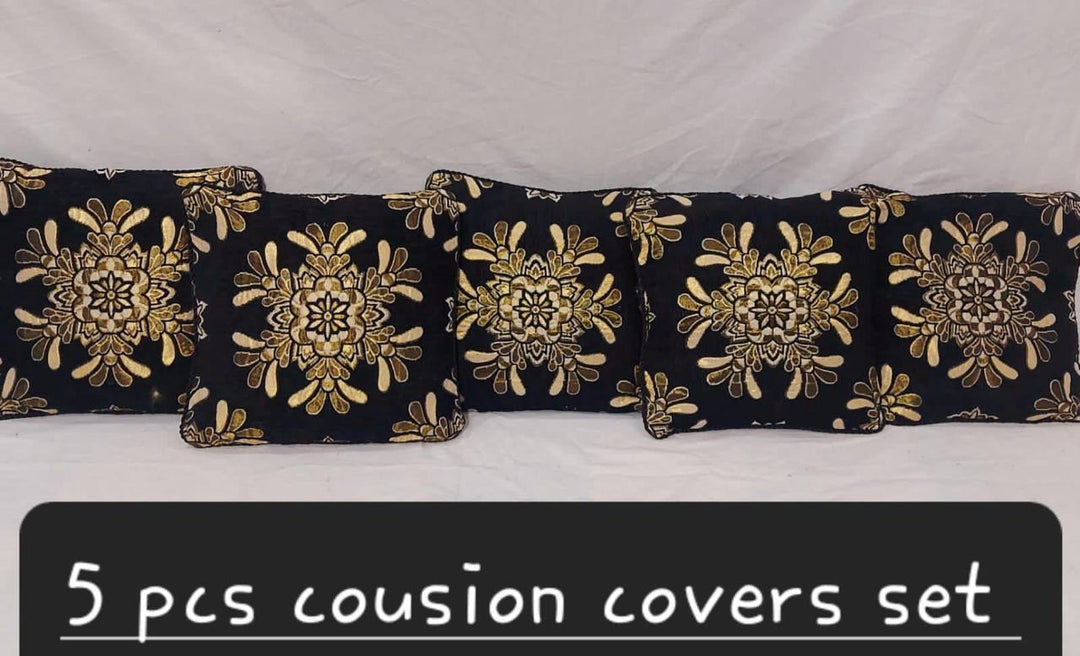 Luxury Velvet Jacquard Cushion Covers Pack of 5 AYCSH-00957
