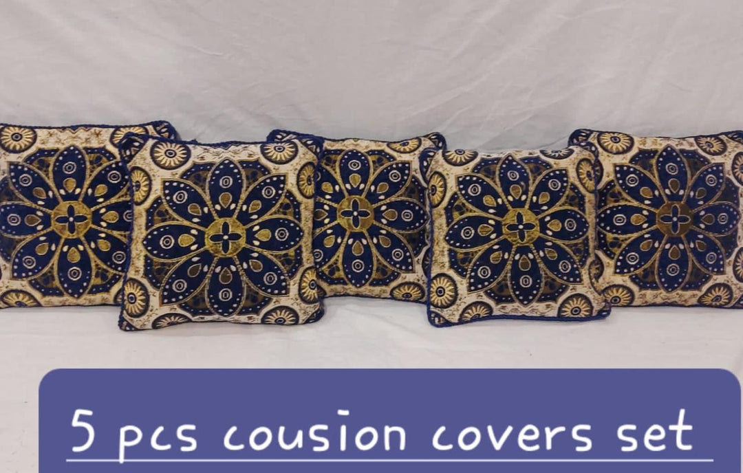 Luxury Velvet Jacquard Cushion Covers Pack of 5 AYCSH-00959