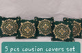 Luxury Velvet Jacquard Cushion Covers Pack of 5 AYCSH-00960