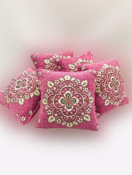 Luxury Velvet Jacquard Cushion Covers Pack of 5 AYCSH-00961
