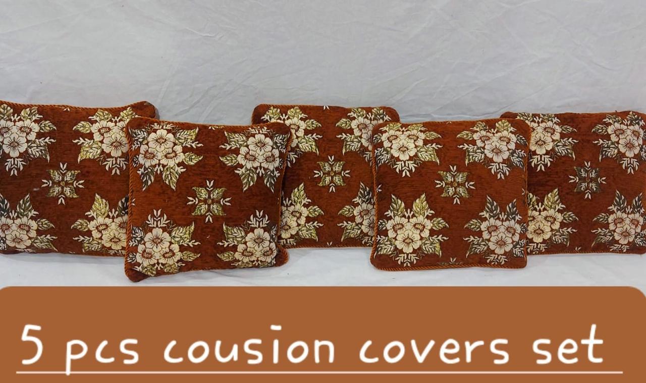 Luxury Velvet Jacquard Cushion Covers Pack of 5 AYCSH-00964