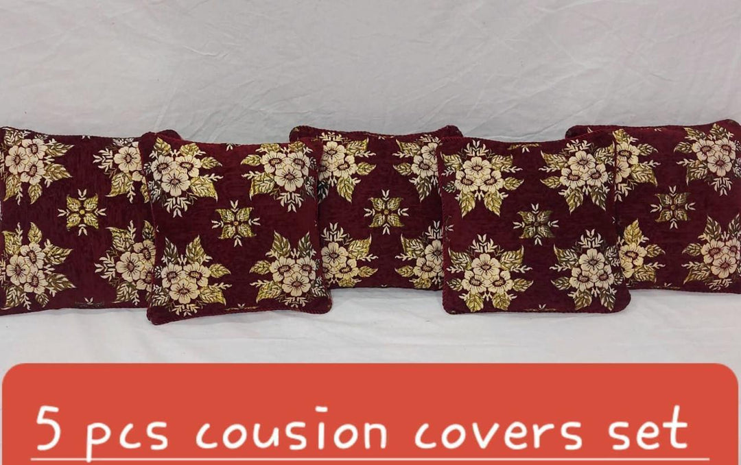 Luxury Velvet Jacquard Cushion Covers Pack of 5 AYCSH-00966