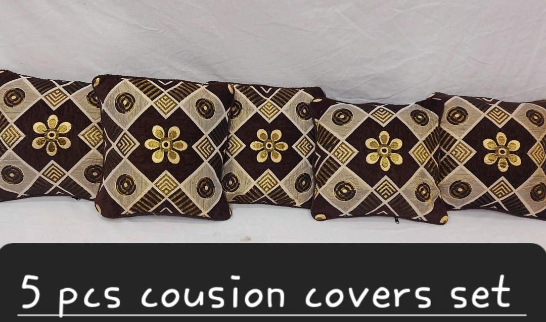 Luxury Velvet Jacquard Cushion Covers Pack of 5 AYCSH-00971