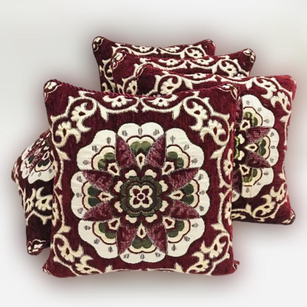 Luxury Velvet Jacquard Cushion Covers Pack of 5 AYCSH-00979