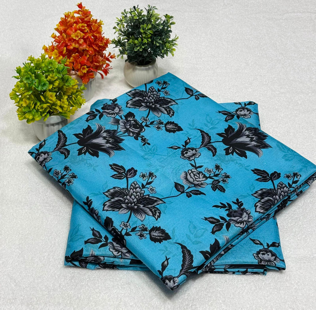 Micro Polo Cotton 2pcs Suit Azure Charcoal