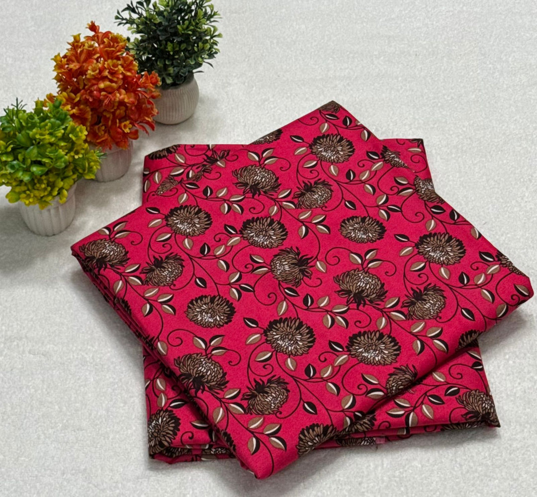 Micro Polo Cotton 2pcs Suit Fuchsia Noir