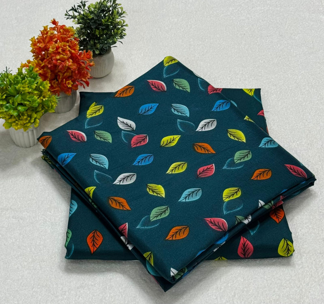 Micro Polo Cotton 2pcs Suit Teal Mosaic