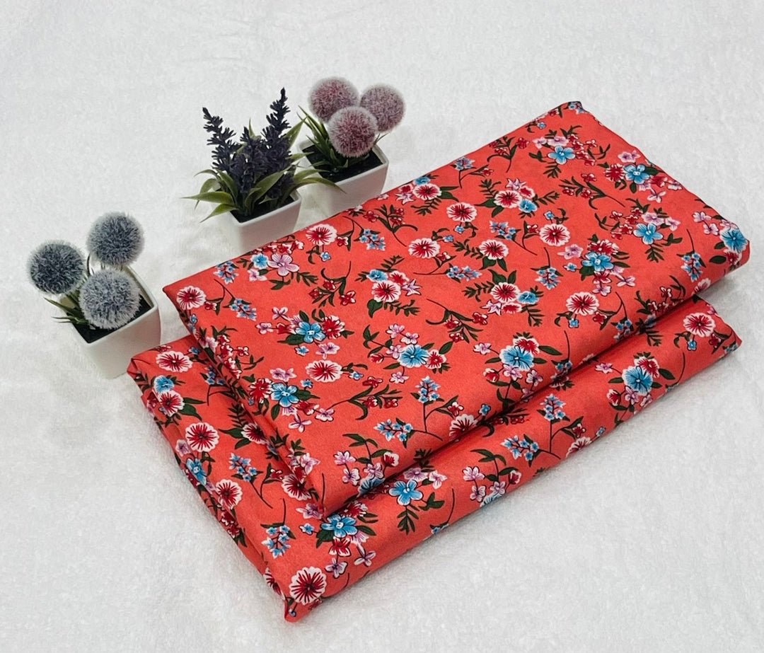 Micro Polo Cotton 2pcs Suit Poppy Patchwork