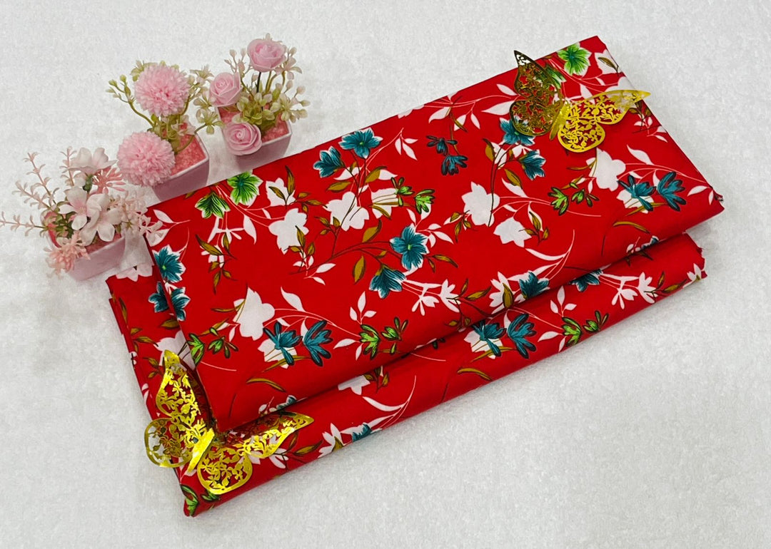 Micro Polo Cotton 2pcs Suit Ruby Blossom