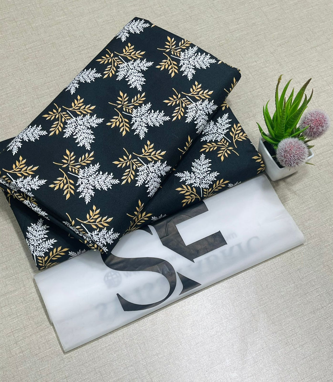 Summer Cotton All over 2pcs Premium Midnight Golden Fern