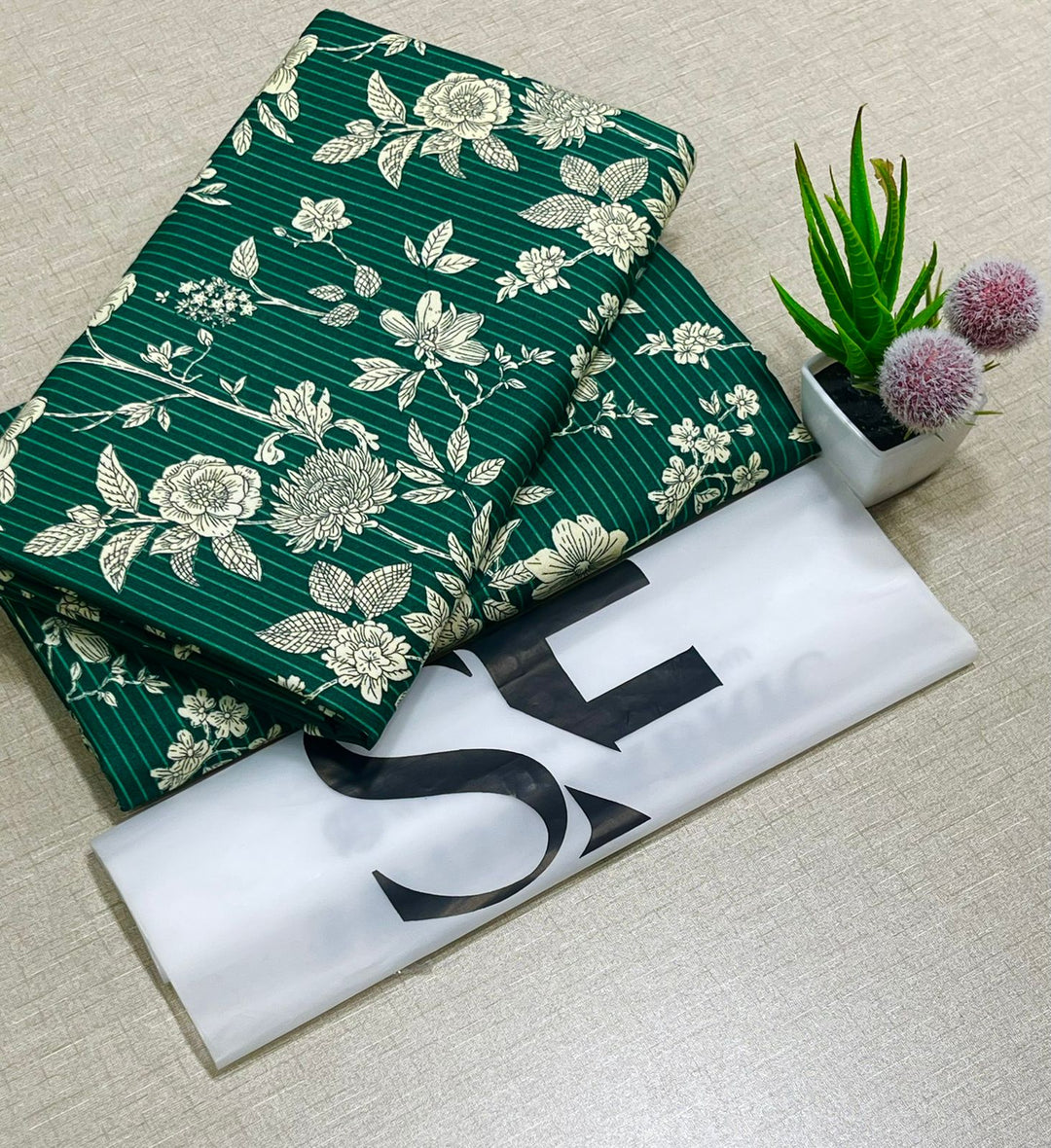 Summer Cotton All over 2pcs Premium Arctic Blossom Green