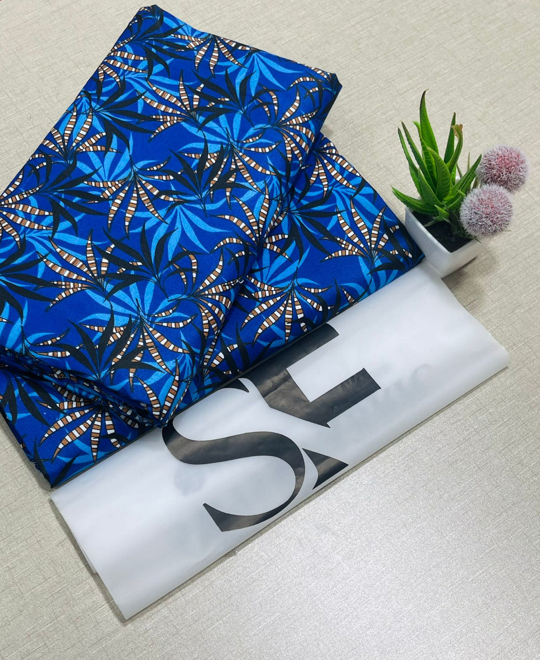 Summer Cotton All over 2pcs Premium Sapphire Galaxy Blue