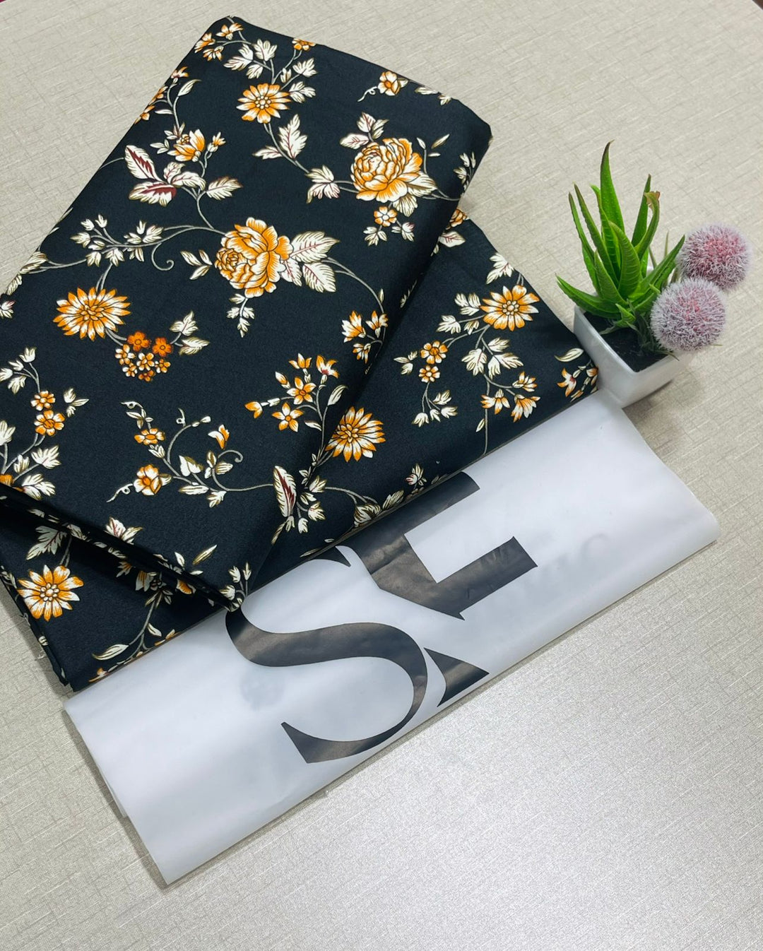 Summer Cotton All over 2pcs Premium Sapphire Breeze Royal Black