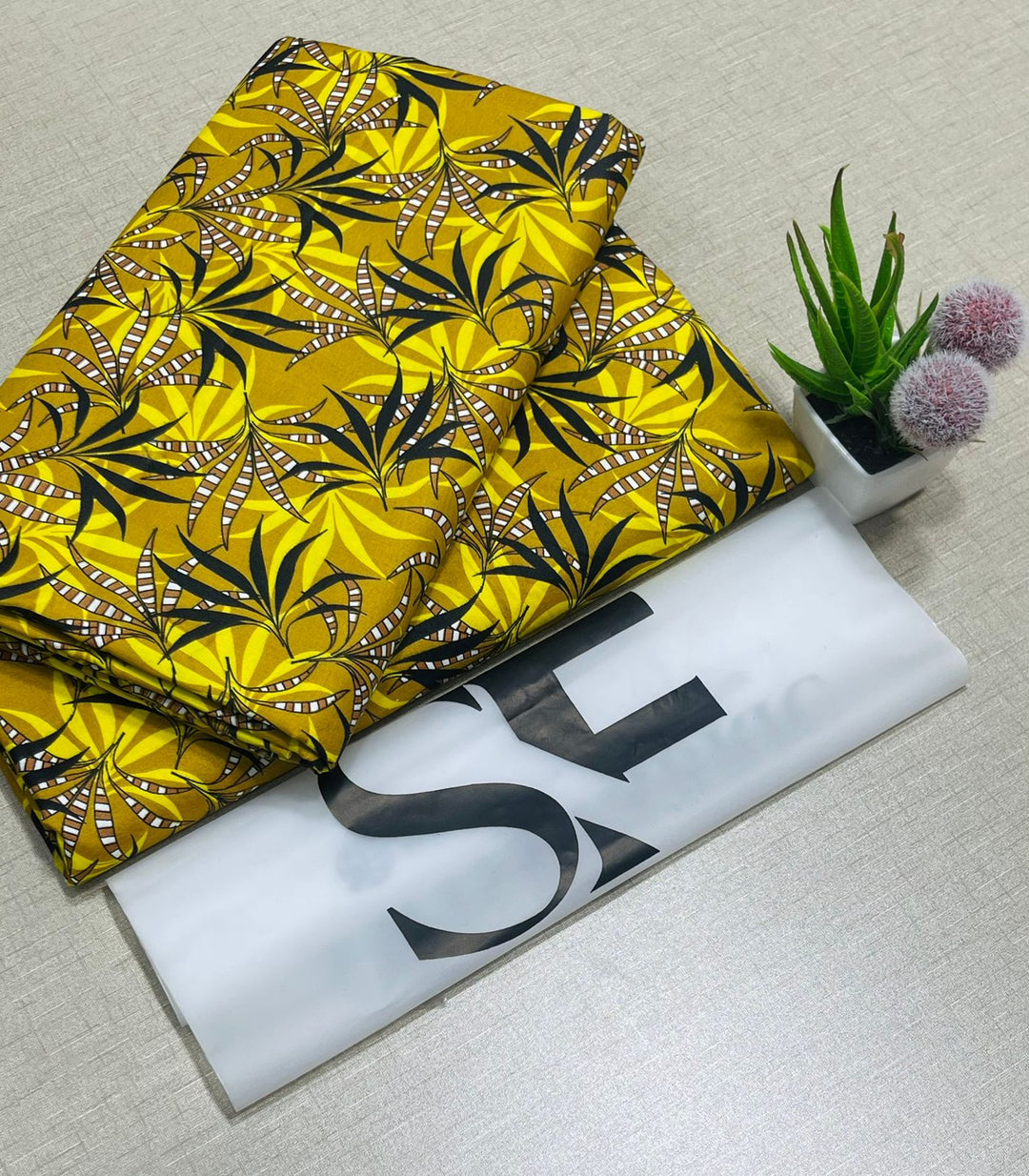 Summer Cotton All over 2pcs Premium Sapphire Galaxy Yellow