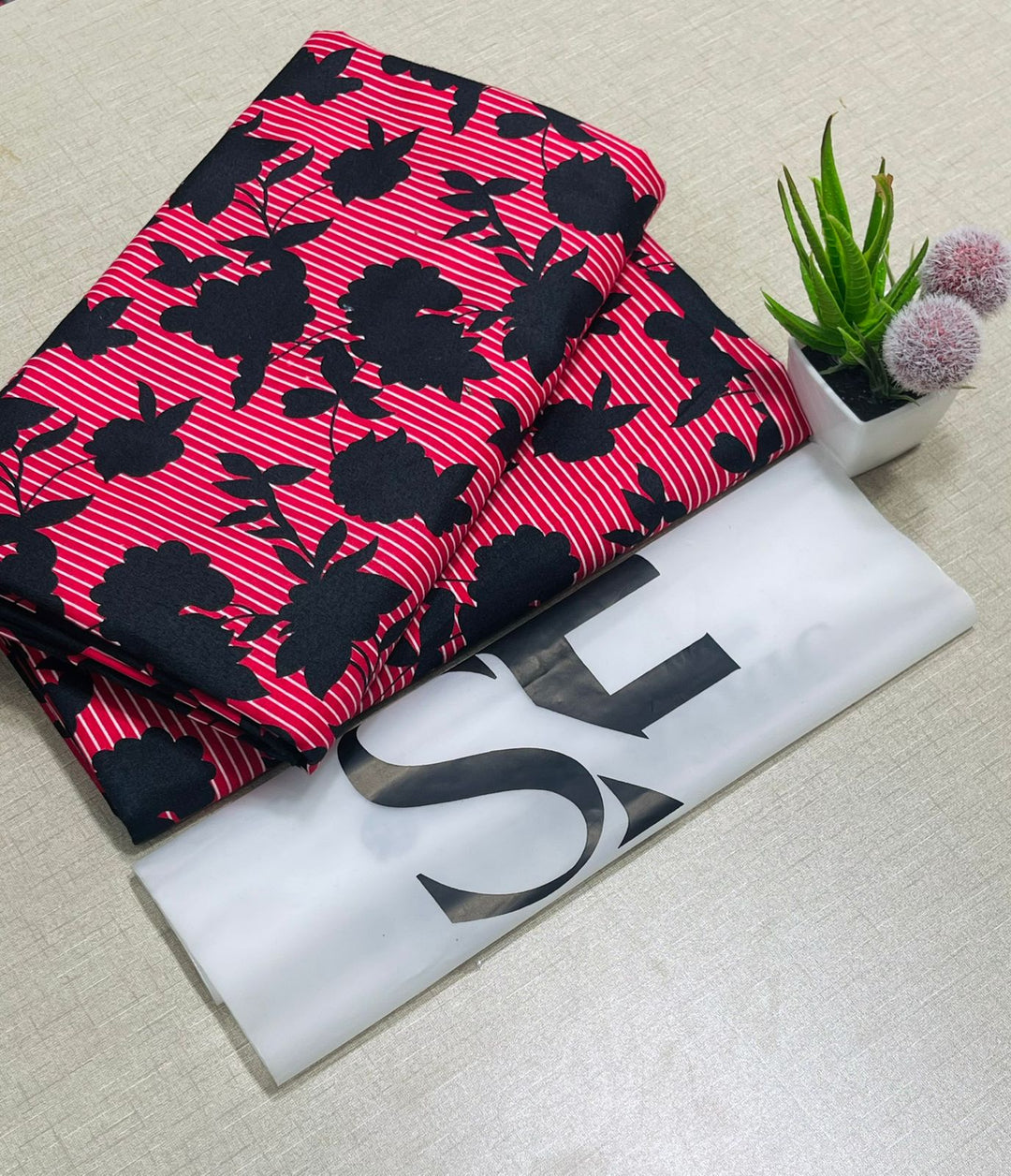 Summer Cotton All over 2pcs Premium Gilded Shadow pink