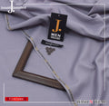 J. Junaid Jamshaid Online Premium Wash & Wear Suiting For Men Grey Lavender