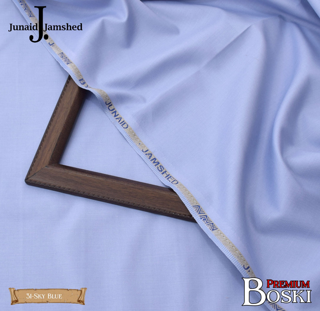 J. Junaid Jamshaid Online Premium Wash & Wear Suiting For Men Sky Blue