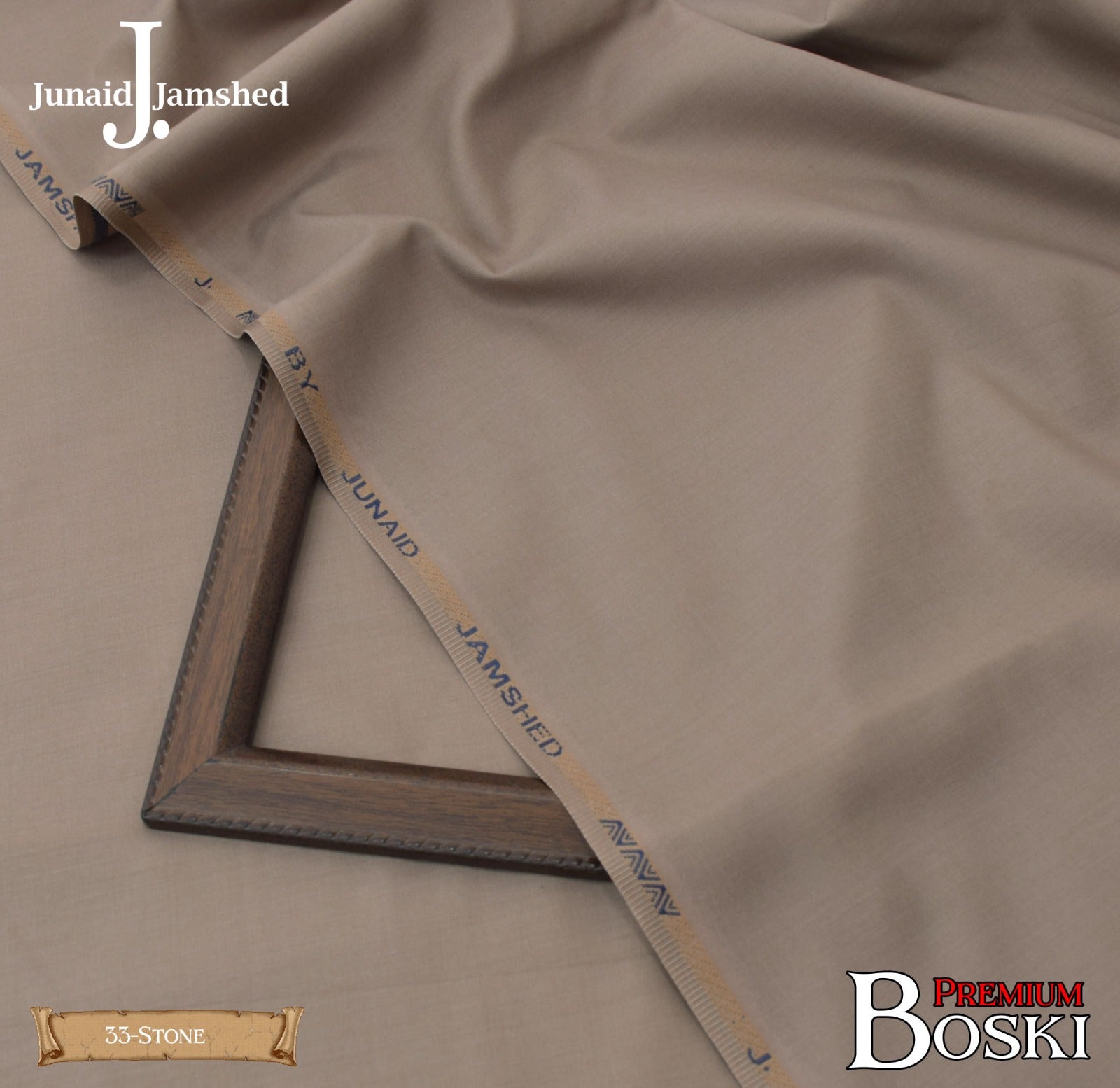 J. Junaid Jamshaid Online Premium Wash & Wear Suiting For Men Stone