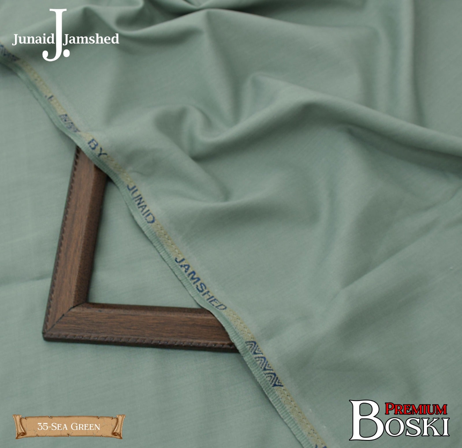 J. Junaid Jamshaid Online Premium Wash & Wear Suiting For Men Sea Green