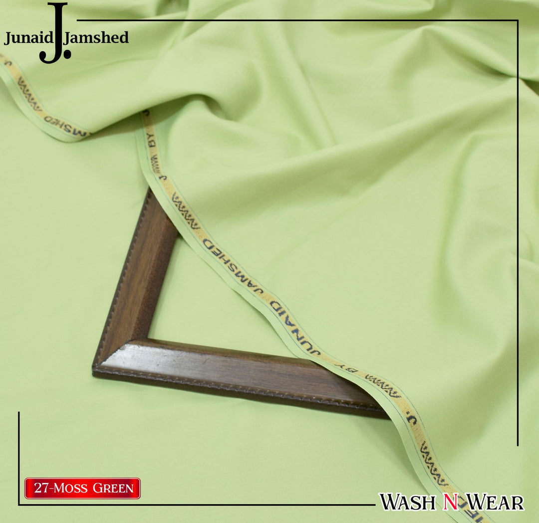 J. Junaid Jamshaid Online Premium Wash & Wear Suiting For Men Moss Green